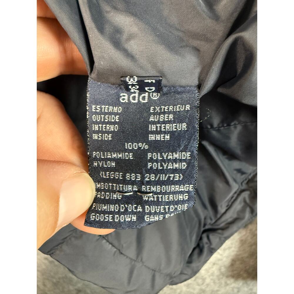 ADD Goose Down Black Womens Size 2 Puffer Jacket Full Zip - Picture 4 of 7